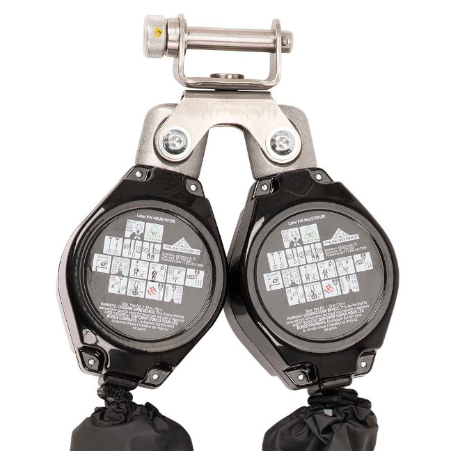 PeakWorks Twin Leg Form Hook SRL – 6ft Leading Edge Self-Retracting Lifeline For Fall Protection