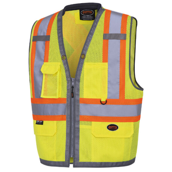 Pioneer "THE ROCK" Hi-Viz Mesh Surveyor's Vest