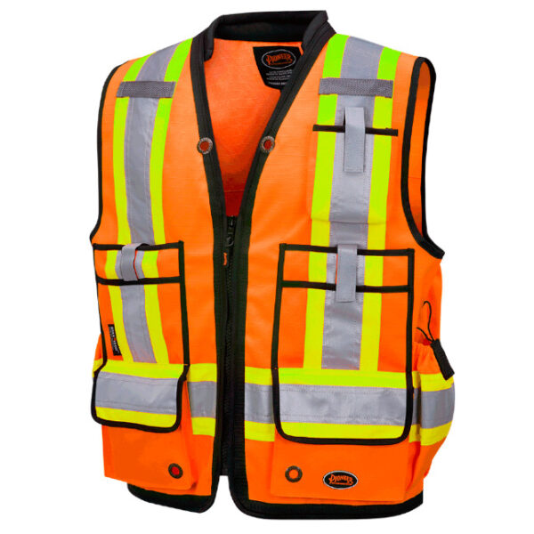 Pioneer Hi-Viz Oxford Polyester Surveyor's Safety Vest