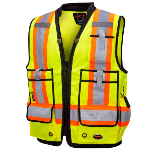 Pioneer Hi-Viz Oxford Polyester Surveyor's Safety Vest