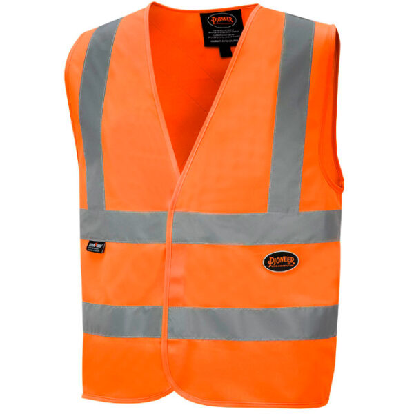 Pioneer 6885 V1031050 Hi-Viz Premium Polyester Safety Vest-Orange
