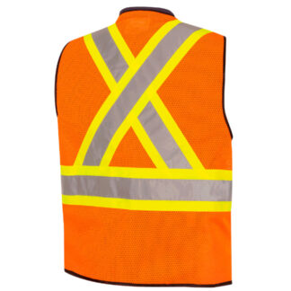 Pioneer Hi Viz Bi-Colour Mesh Back Safety Vest