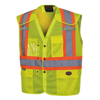 Pioneer Hi-Viz Drop Shoulder Mesh Safety Vest