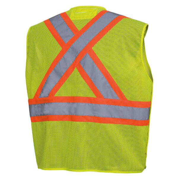 Pioneer Hi-Viz Drop Shoulder Mesh Safety Vest