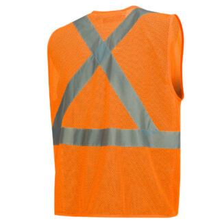 Pioneer 6943 V2510950 Hi-Viz Flame Resistant Mesh Safety Vest-Orange