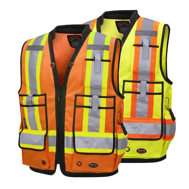 Pioneer Hi-Viz Oxford Polyester Surveyor's Safety Vest