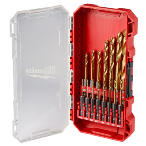 Milwaukee 48-89-4670 SHOCKWAVE Impact DUTY RED HELIX Titanium Drill Bit Set 15-Piece