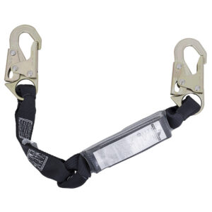 Peakworks SA-5200-2.5 V81036025 2.5FT Shock Absorbing Lanyard (110-220lb capacity) SP -Single Leg with Snap Hooks