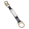 Peakworks SA-5207-2 V8103672 18" Shock Absorbing Lanyard (110-220lb capacity) SP - Single Leg - Snap and D-Ring