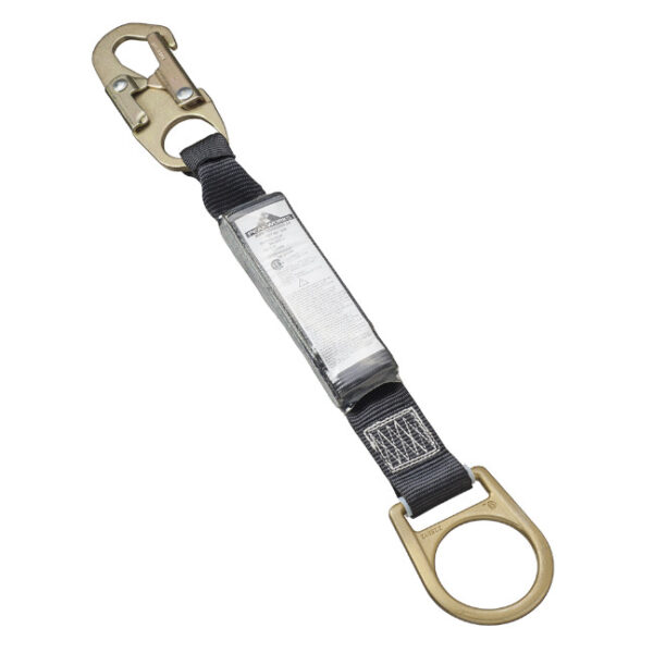 Peakworks SA-5207-2 V8103672 18" Shock Absorbing Lanyard (110-220lb capacity) SP - Single Leg - Snap and D-Ring