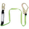 Peakworks SA-5402-6 V8104626 6FT Shock Absorbing Lanyard (110-220lb capacity) SP - Single Leg with Snap and Form Hooks