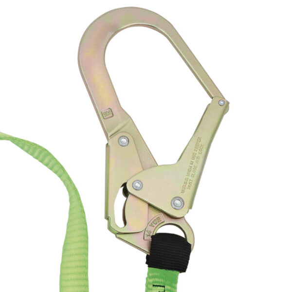 Peakworks SA-5402-6 V8104626 6FT Shock Absorbing Lanyard (110-220lb capacity) SP - Single Leg with Snap and Form Hooks