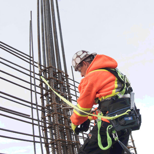 Peakworks SA-5402-6 V8104626 6FT Shock Absorbing Lanyard (110-220lb capacity) SP - Single Leg with Snap and Form Hooks