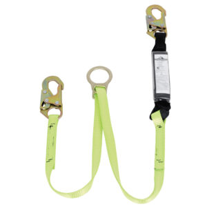 Peakworks SA-5405-6 V8104654 6FT Shock Absorbing Lanyard (110-220lb capacity) SP - Single Leg with Snap Hooks and Tie Back