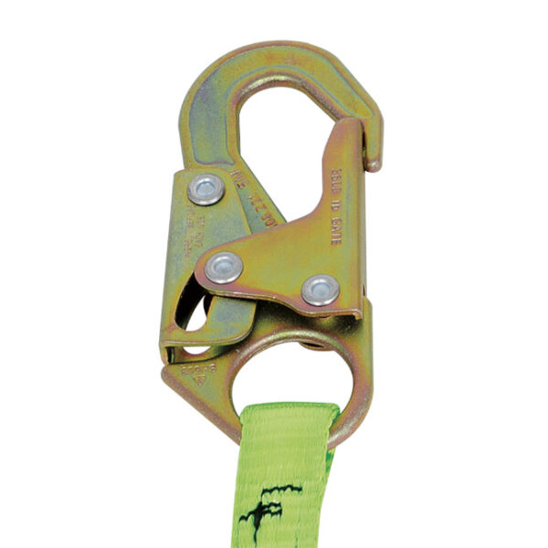 Peakworks SA-5405-6 V8104654 6FT Shock Absorbing Lanyard (110-220lb capacity) SP - Single Leg with Snap Hooks and Tie Back