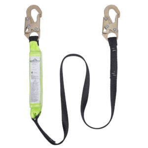 Peakworks SA-6400-6 V8104706 6FT Shock Absorbing Lanyard (200 - 350lb capacity) SP - Single Leg with Snap Hooks
