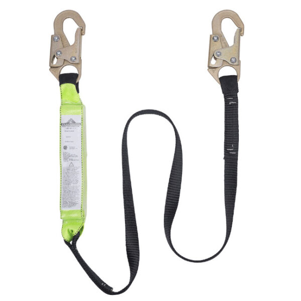 Peakworks SA-6400-6 V8104706 6FT Shock Absorbing Lanyard (200 - 350lb capacity) SP - Single Leg with Snap Hooks Peakworks SA-6400-6 V8104706 6FT Shock Absorbing Lanyard (200 - 350lb capacity) SP - Single Leg with Snap Hooks