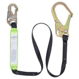 Peakworks SA-6402-6 V8104726 6FT Shock Absorbing Lanyard (200-350lb capacity) SP - Single Leg with Snap and Form Hooks