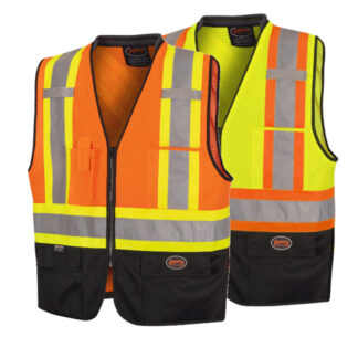 Pioneer Hi-Viz Bi-Colour Mesh Back Safety Vest