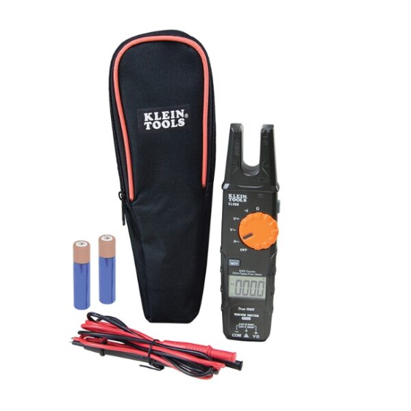 Klein CL360 AC Auto-Ranging Open Jaw Fork Meter Electrical Tester, 200 Amp