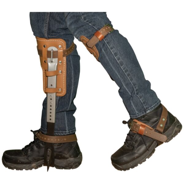 Klein CN1986ARL 17" to 21" Pole Climber Set with 1-9/16" Gaffs