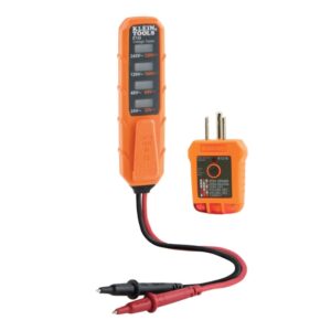 Klein ET45VP AC/DC Voltage And RT210 GFCI Receptacle Outlet Test Kit