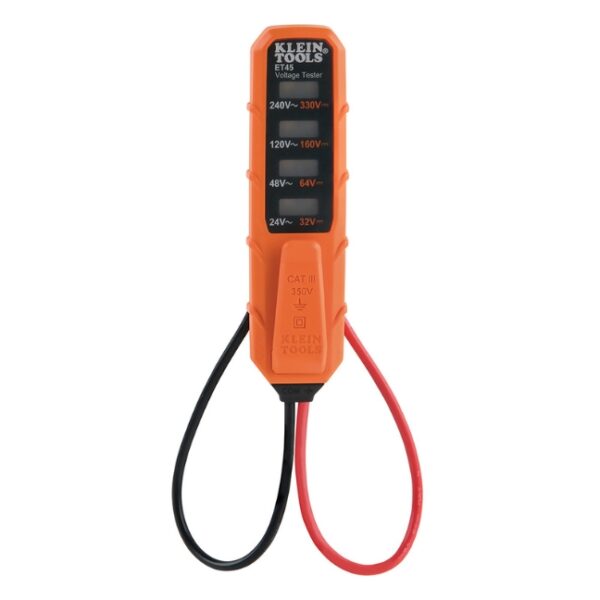 Klein ET45 AC/DC Voltage Tester: 24V to 240V AC and 32V to 330V DC