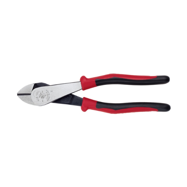 Klein J248-8 8" Diagonal Cutting Angled Head Pliers with Dual-material Journeyman Handles
