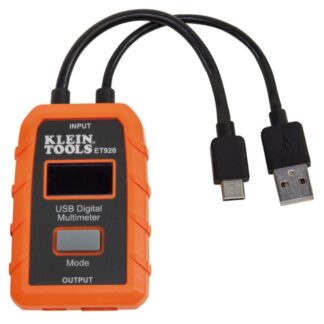 Klein ET920 USB Digital Meter (USB-A and USB-C)