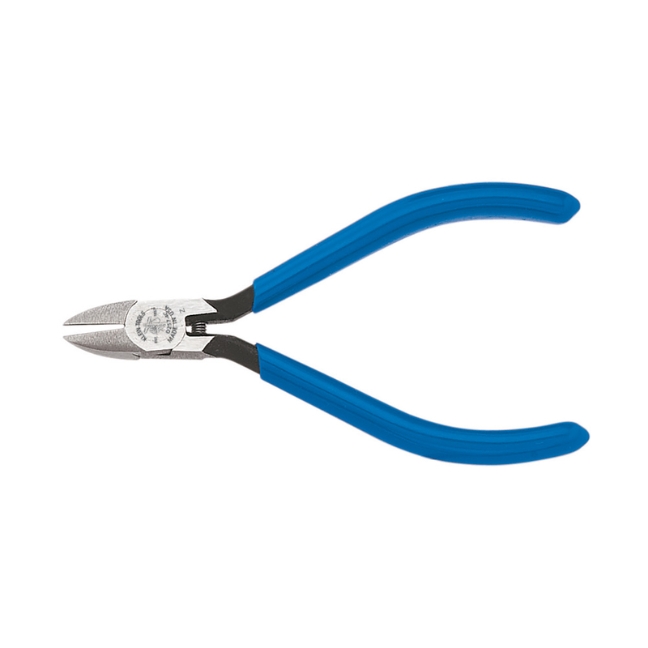 Klein D257-4 4" Narrow Jaw Diagonal Cutting Pliers With Tapered Nose