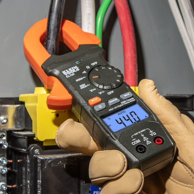 Klein CL120 Digital Clamp Meter, 400 Amp - BC Fasteners & Tools