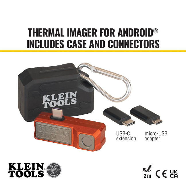Klein TI220 Android Thermal Imager BC Fasteners & Tools