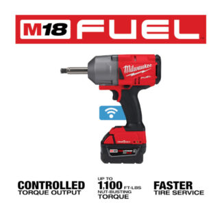 Milwaukee 2769-22R M18 FUEL 1/2” Extended Anvil Controlled Torque Impact Wrench Kit with ONE-KEY