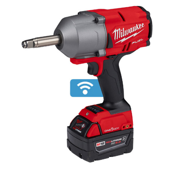 Milwaukee 2769-22R M18 FUEL 1/2” Extended Anvil Controlled Torque Impact Wrench Kit with ONE-KEY