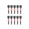 Milwaukee 49-66-4614 14mm x 2-9/16" SHOCKWAVE IMPACT Duty Nut Driver 10-Pack