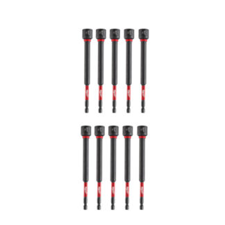 Milwaukee 49-66-4687 1/2" x 6" SHOCKWAVE IMPACT Duty Magnetic Nut Driver 10-Pack