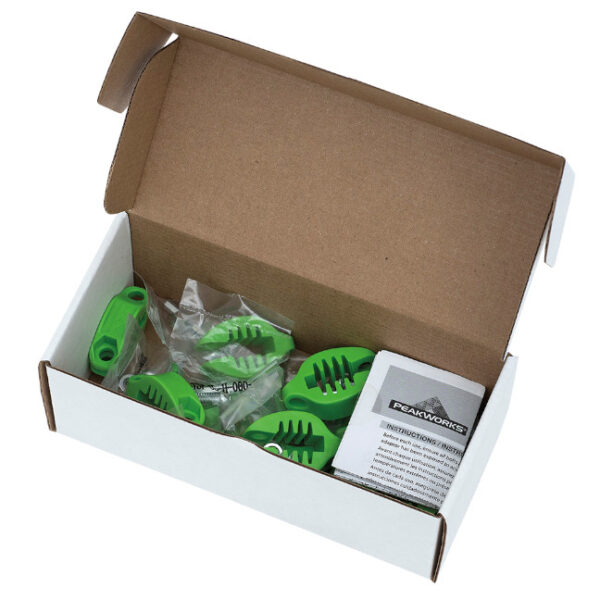 Peakworks V8561502 TT-5000-BULK 15/16"-5/16" Tool Tether Flat Clamp 10-Pack