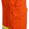 Pioneer 4462 V2120250 Hi-Viz 100% Cotton Bright Cargo Safety Pants-Orange