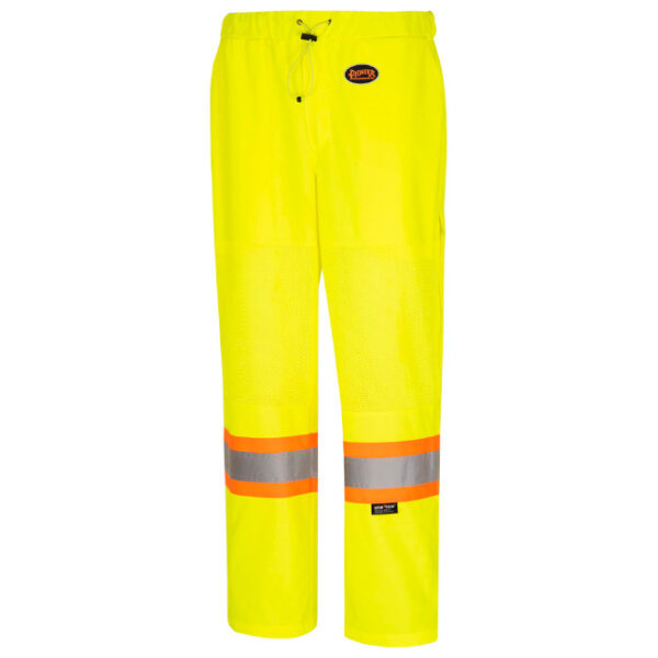 Pioneer 5999PW V1071360 Women's Hi-Viz Mesh Traffic Safety Pants-Yellow/Green
