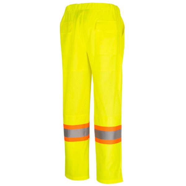 Pioneer 5999PW V1071360 Women's Hi-Viz Mesh Traffic Safety Pants-Yellow/Green