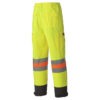 Pioneer 6009 V1190260 Hi-Viz MTQ Traffic Control Polyester Safety Pants-Yellow