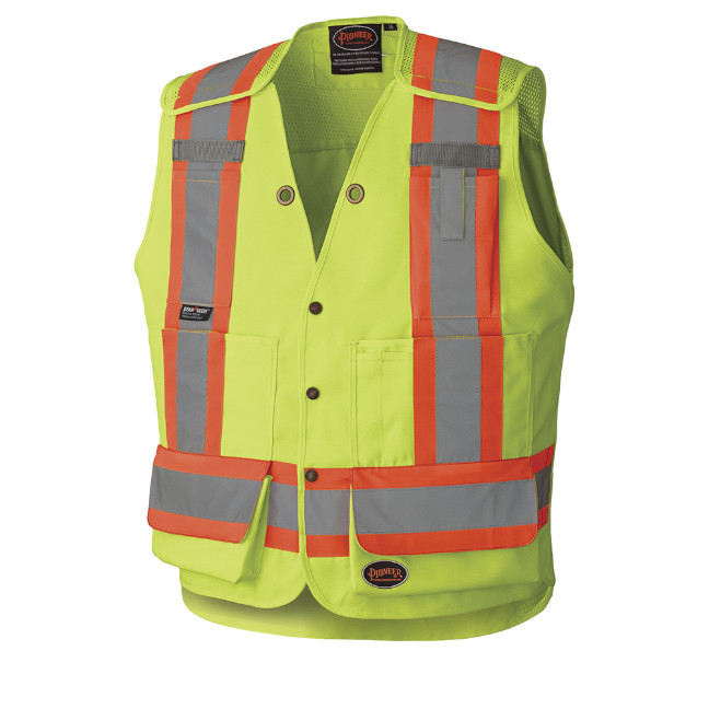 Pioneer Hi-Viz Drop Shoulder Tear-Away Surveyor's Safety Vest BC ...