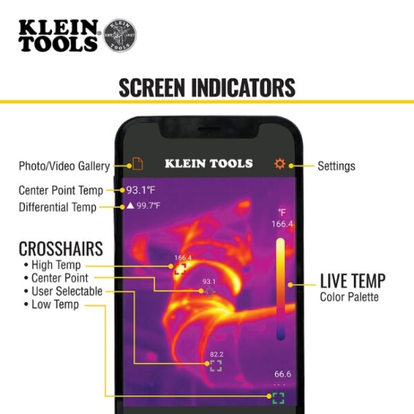 Klein TI222 iOS Thermal Imager