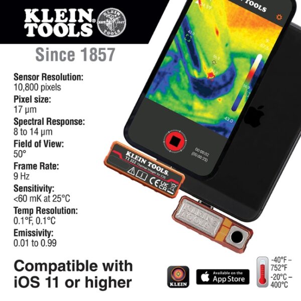 Klein TI222 iOS Thermal Imager