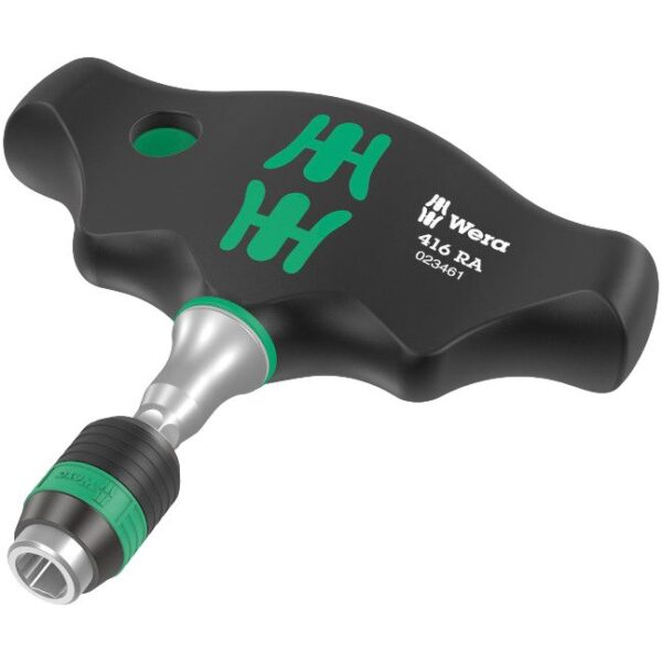 Wera 023461 Rapidaptor 416 RA 1/4" Hex Drive Ratcheting T-Handle Wera 023461 Rapidaptor 416 RA 1/4" Hex Drive Ratcheting T-Handle