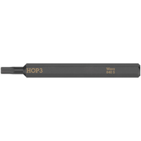 Wera 018150 Hex-Plus 840 S Bit for Impact Screwdriver, 3.0 x 70mm