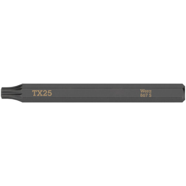 Wera 018168 Torx 867 S Bit for Impact Screwdriver, T25 x 70mm