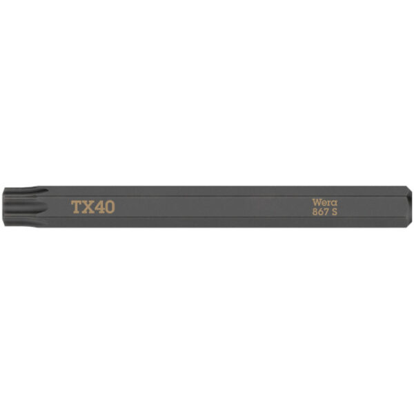 Wera 018170 Torx 867 S Bit for Impact Screwdriver, T40 x 70mm