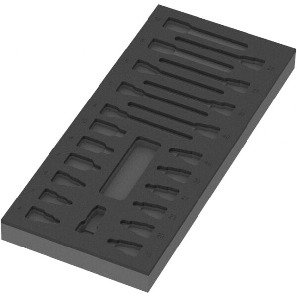 Wera 137323 9823 Foam Insert for Zyklop B 3/8" Bit Socket Set 1