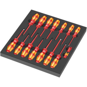 Wera 150102 9711 Foam Insert with VDE Screwdriver Set 1, 16-Piece